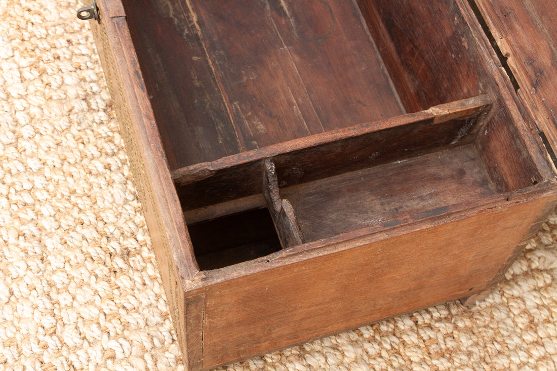 Mid 20th Century British Colonial Teak Chest (Trade)