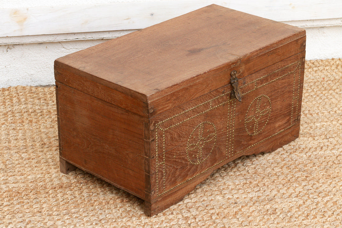 Mid 20th Century British Colonial Teak Chest (Trade)