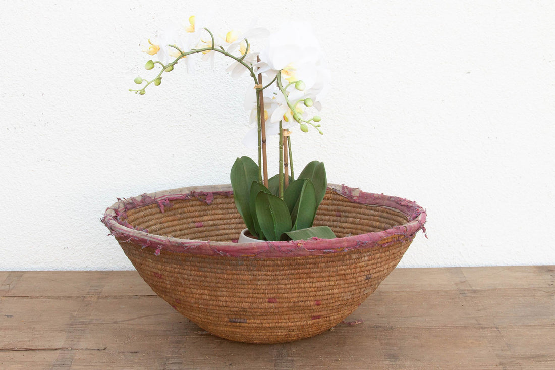 24"Dm Antique Harvest Coiled Basket