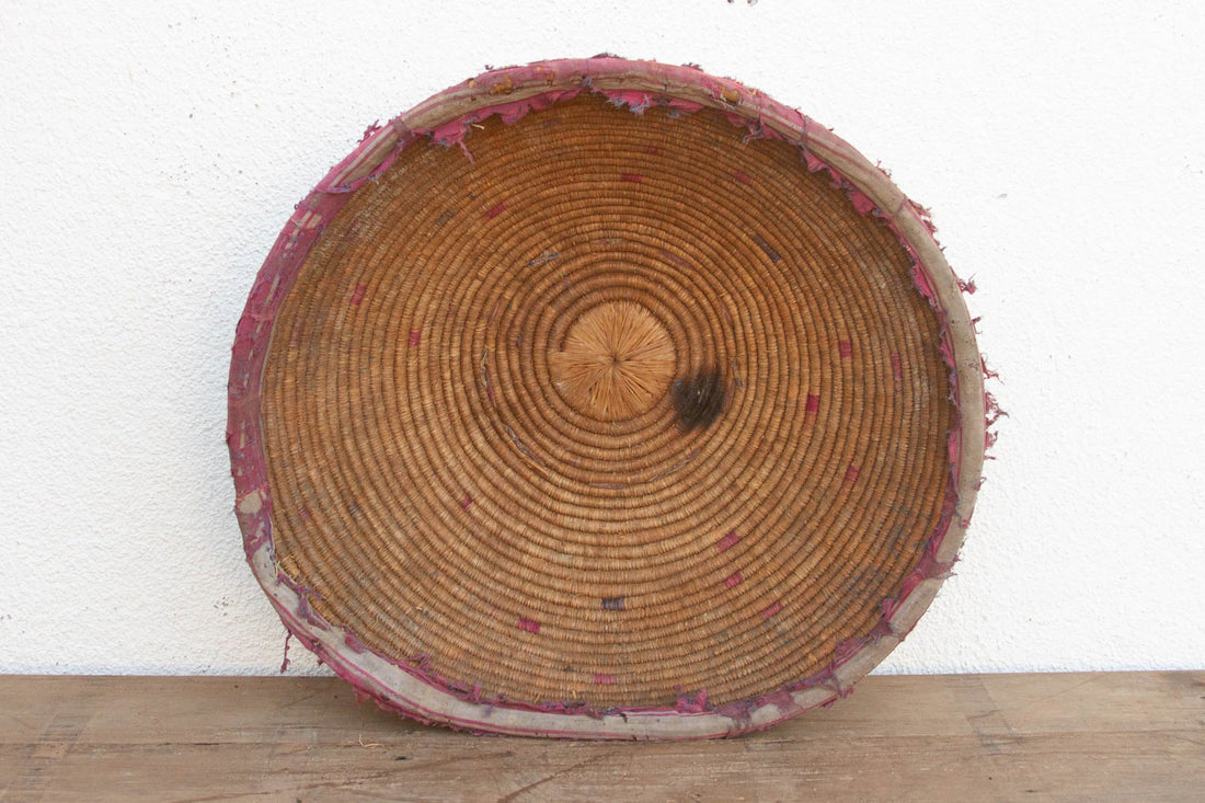 24"Dm Antique Harvest Coiled Basket