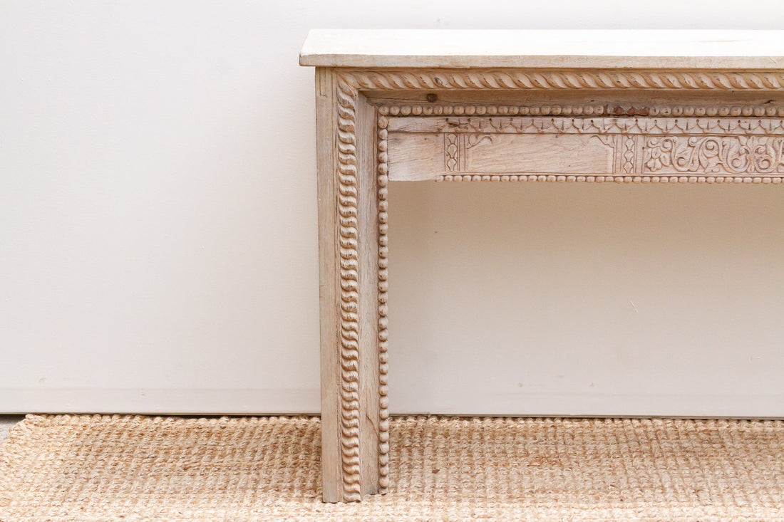 Reconstructed Rajasthani Haveli Teak Console