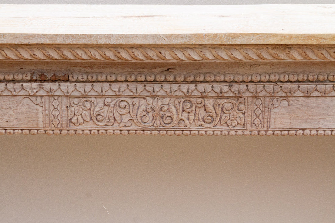 Reconstructed Rajasthani Haveli Teak Console