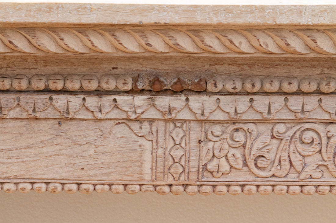 Reconstructed Rajasthani Haveli Teak Console