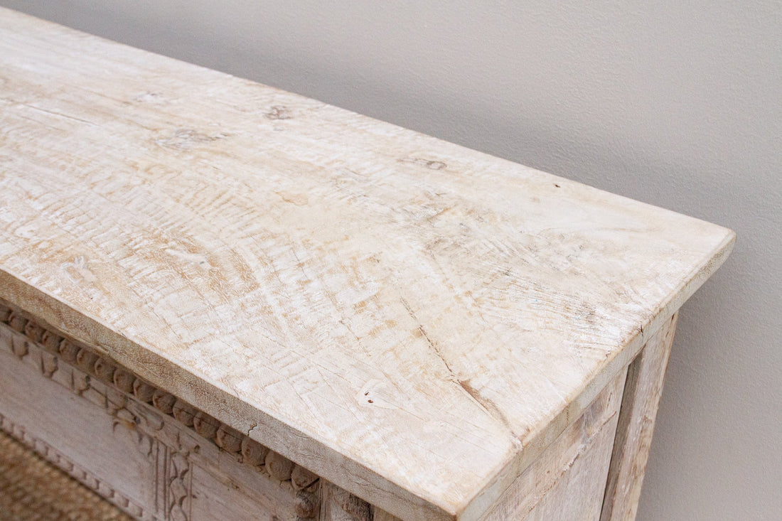 Reconstructed Rajasthani Haveli Teak Console