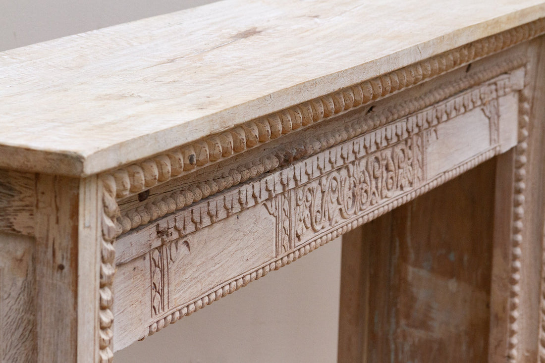 Reconstructed Rajasthani Haveli Teak Console