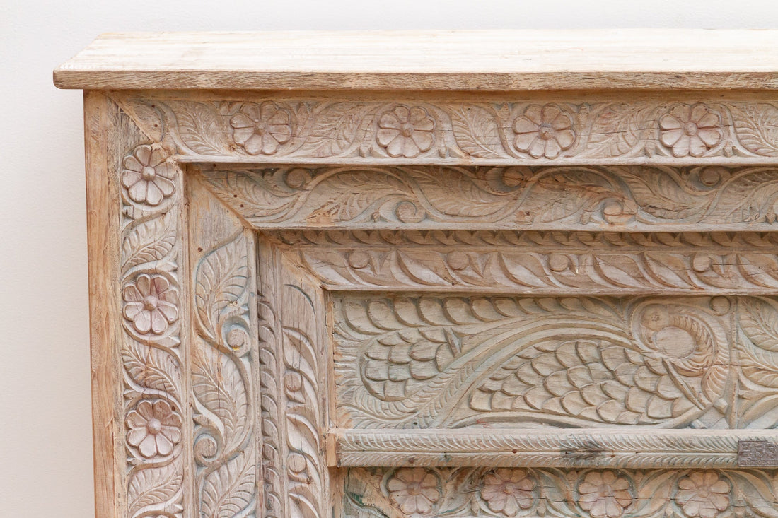 Beautifully Carved Rajput Art Teak Console