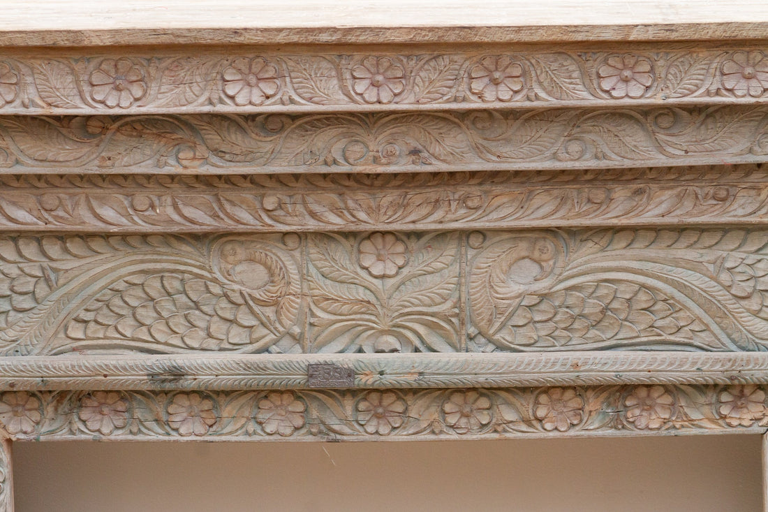 Beautifully Carved Rajput Art Teak Console