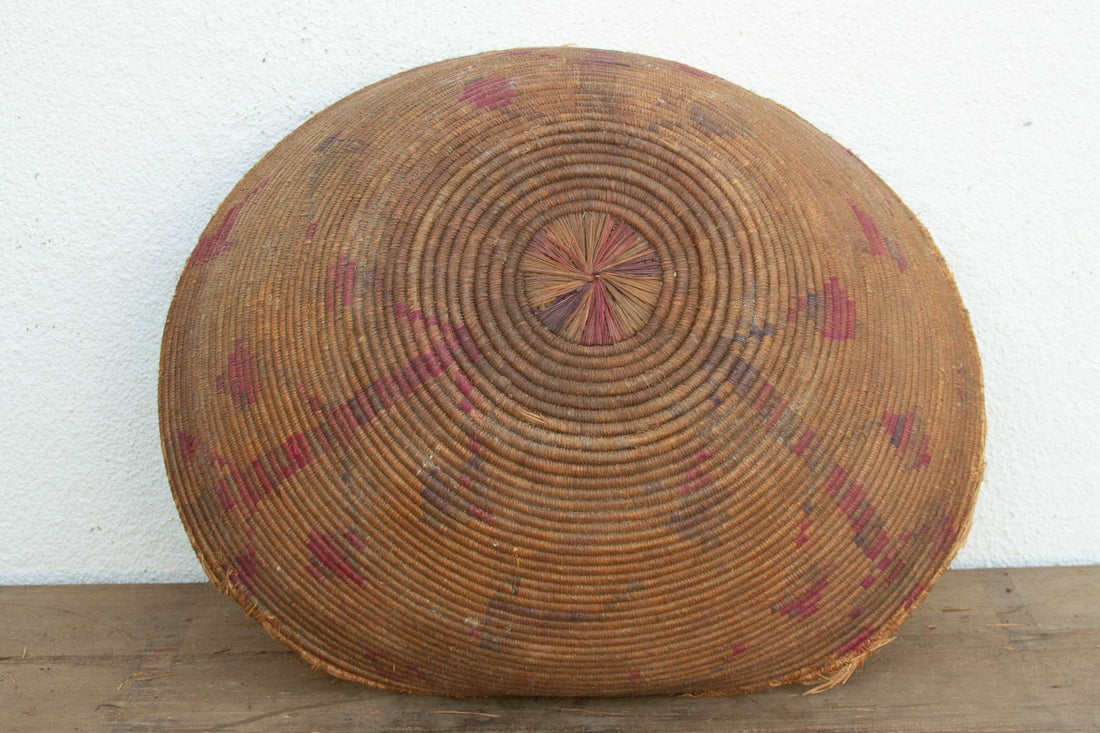 28" DM Faded Motif Handwoven Gathering Basket