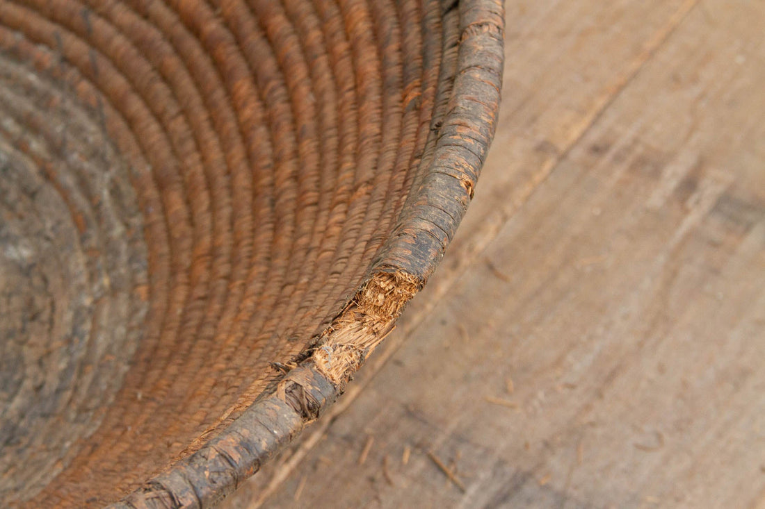 Antique Weathered Patina Harvesting Bowl