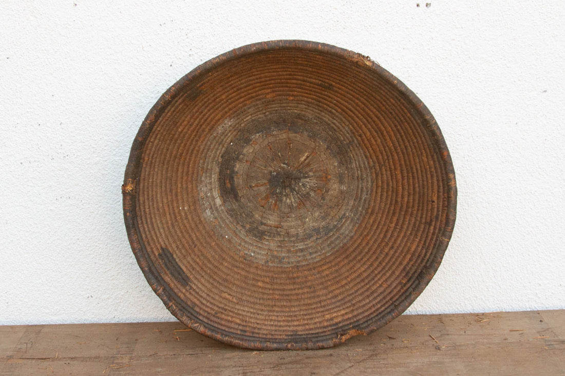 Antique Weathered Patina Harvesting Bowl