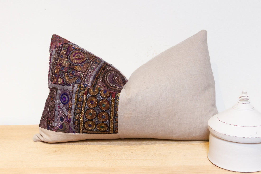 Antha Antique Tapestry Linen Pillow
