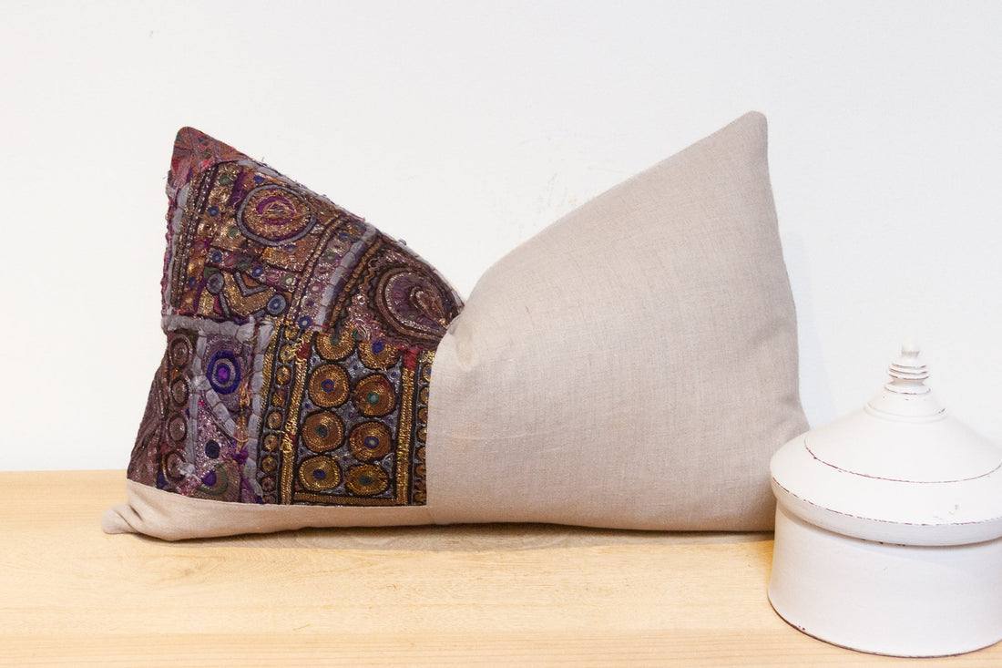 Antha Antique Tapestry Linen Pillow