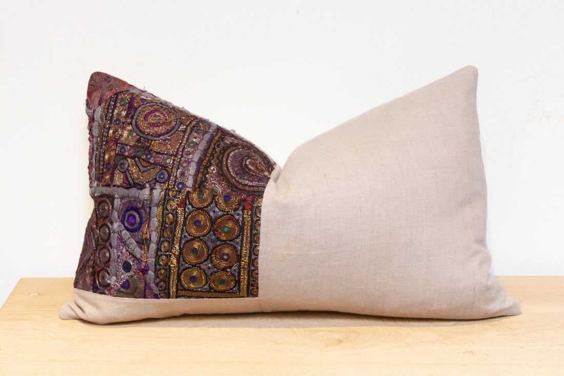 Antha Antique Tapestry Linen Pillow