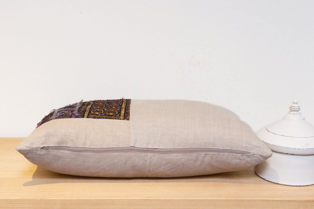 Antha Antique Tapestry Linen Pillow