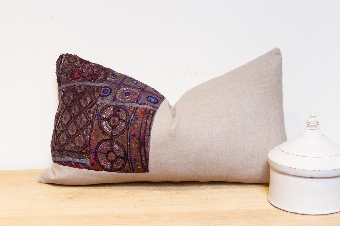 Atasi Antique Tapestry Linen Pillow