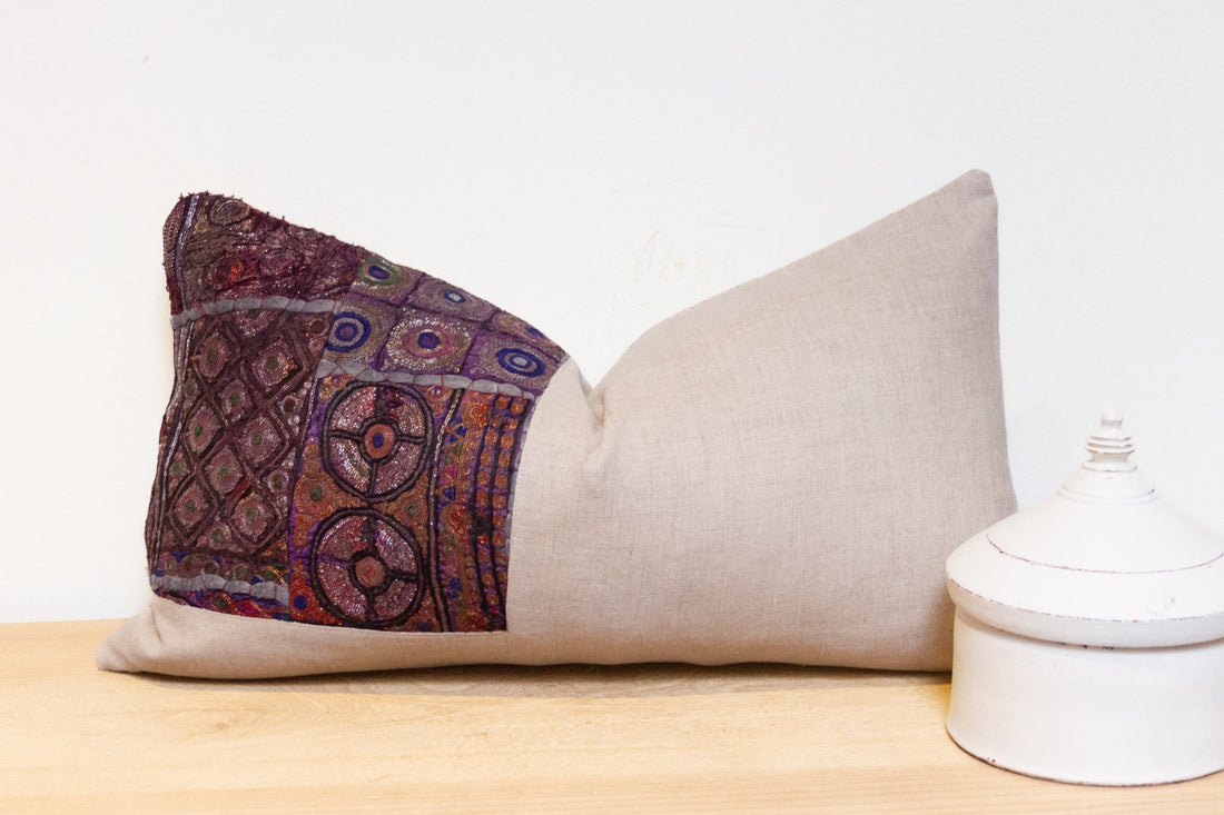 Atasi Antique Tapestry Linen Pillow