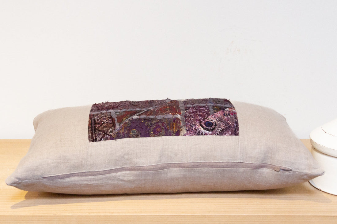 Ayka Antique Tapestry Linen Pillow