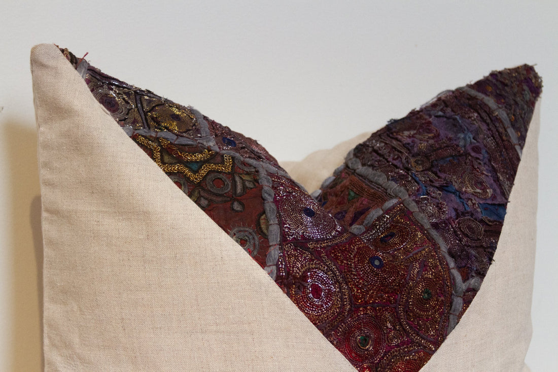 Rohira Antique Tapestry Linen Pillow