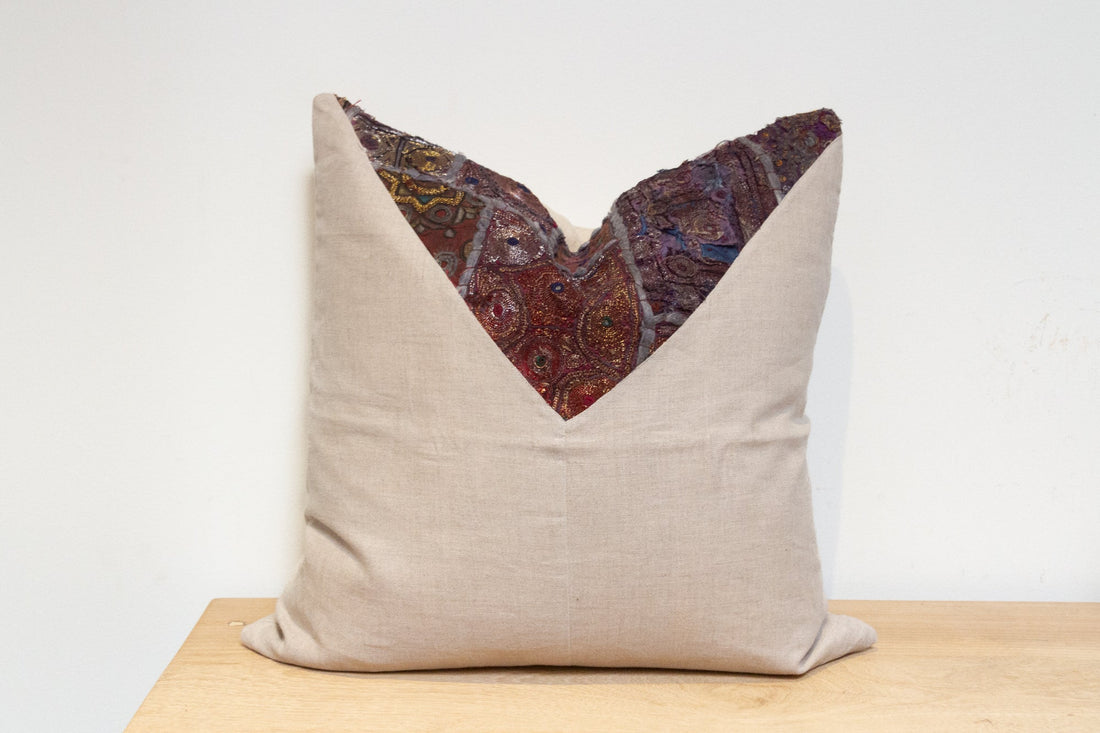 Rohira Antique Tapestry Linen Pillow