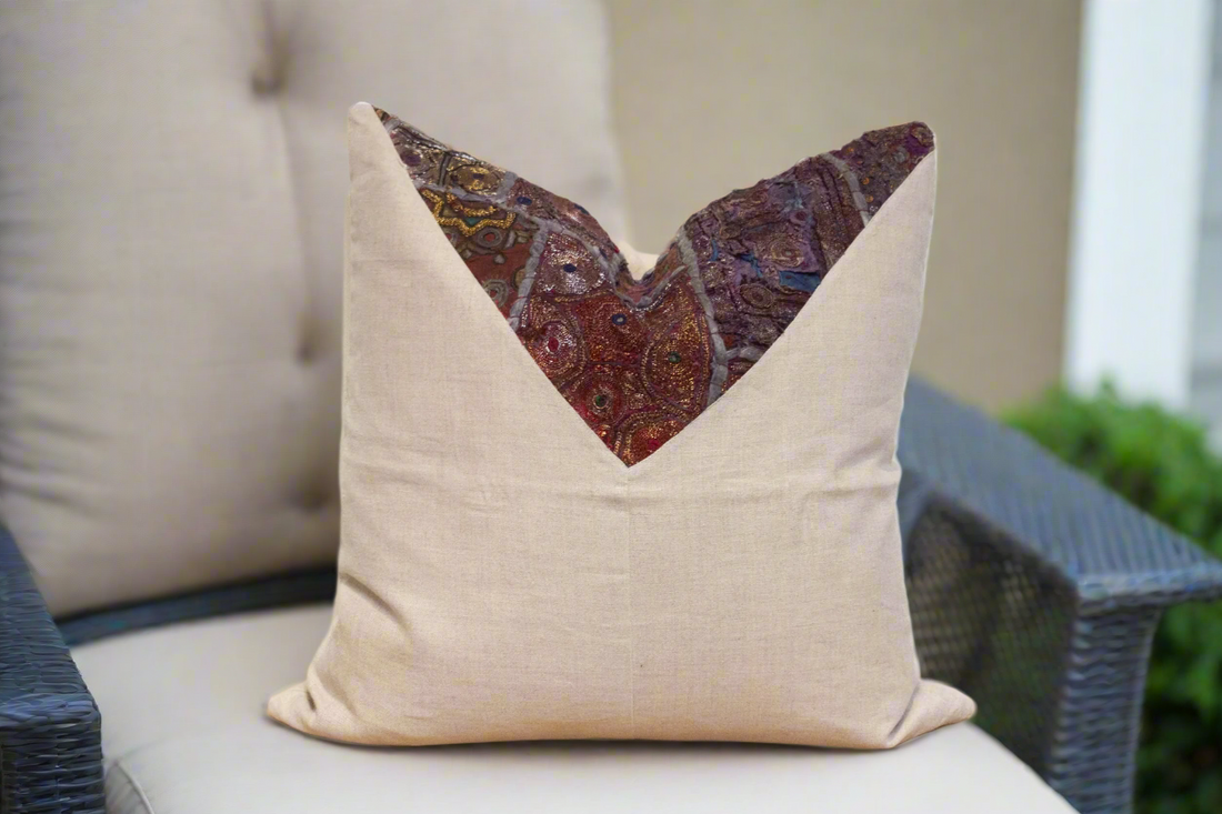 Rohira Antique Tapestry Linen Pillow