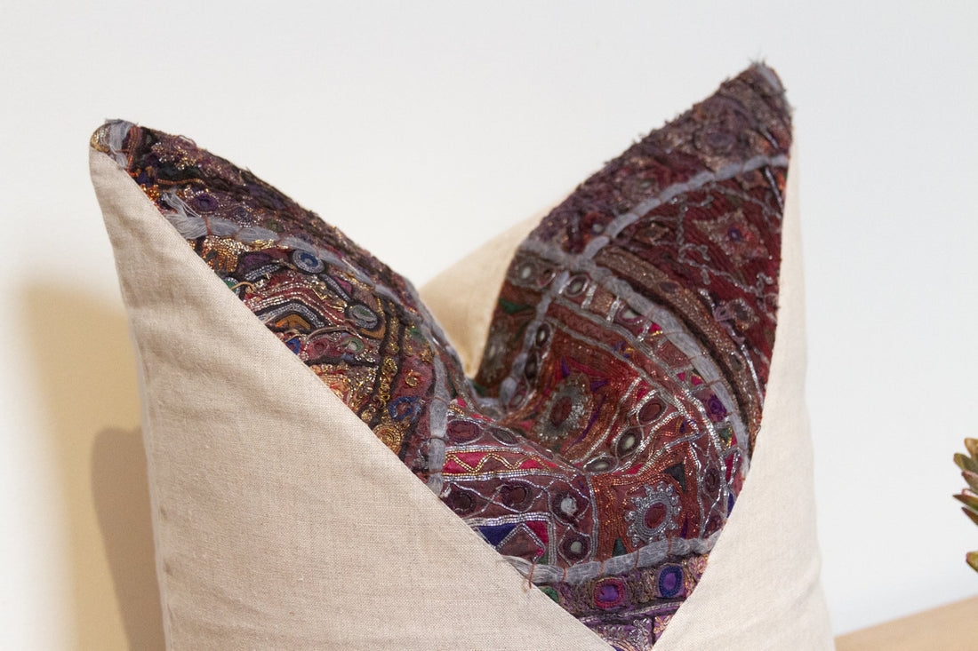 Aboli Antique Tapestry Linen Pillow