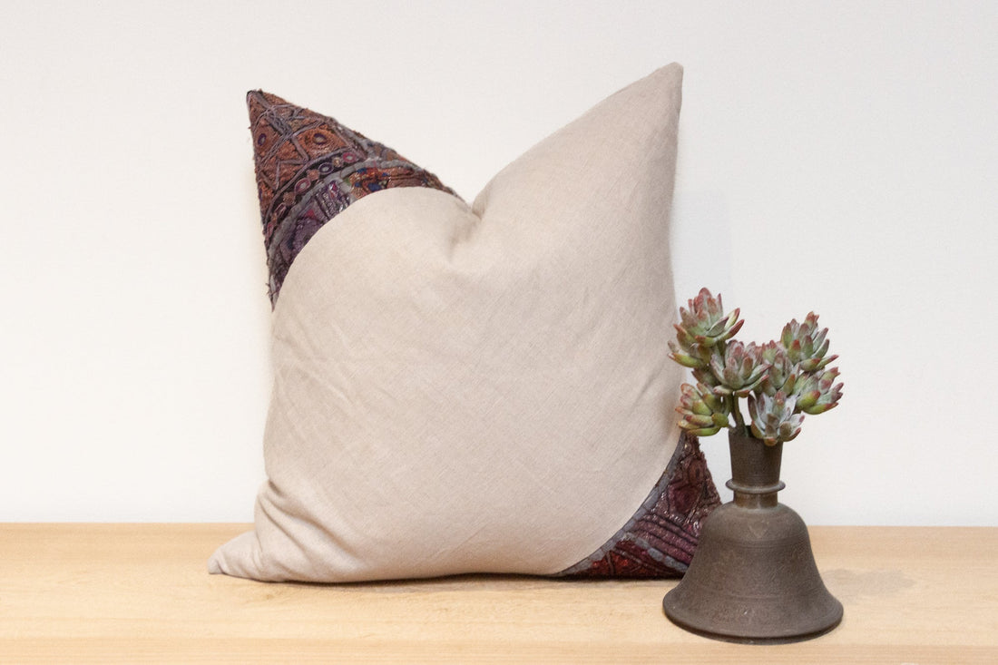 Arcej Antique Tapestry Linen Pillow