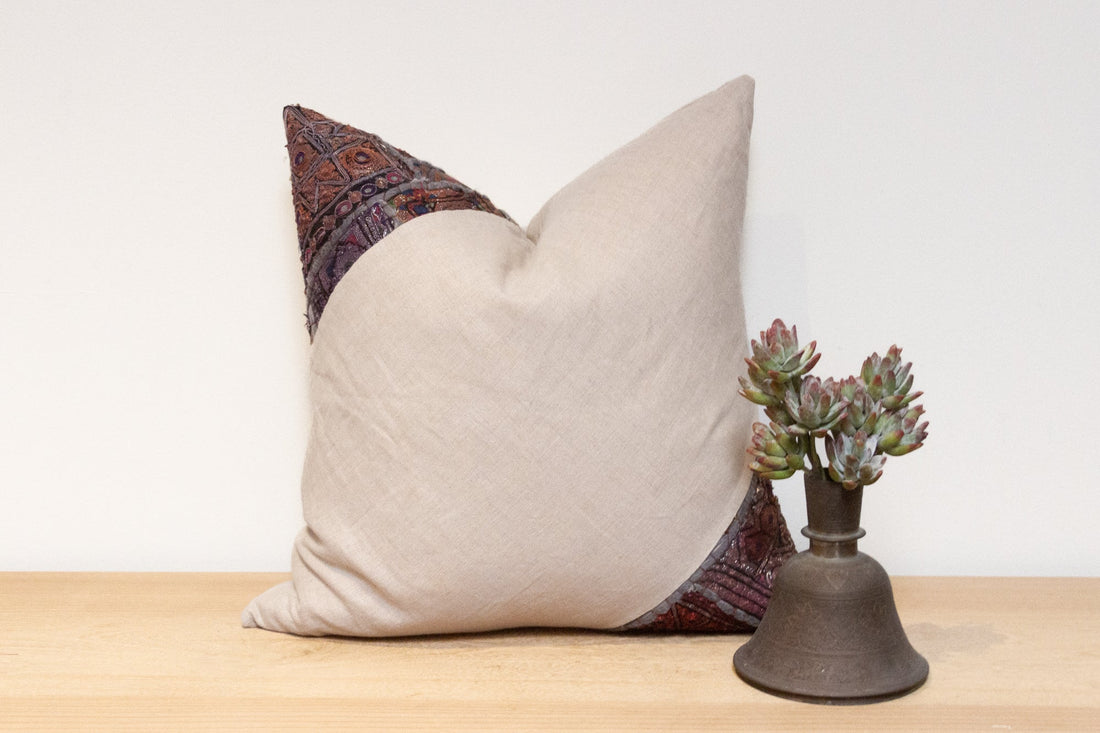 Arcej Antique Tapestry Linen Pillow