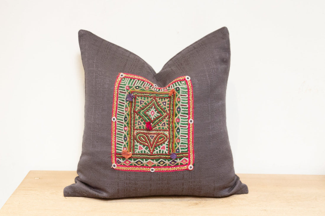 Sriha Antique Tapestry Linen Pillow