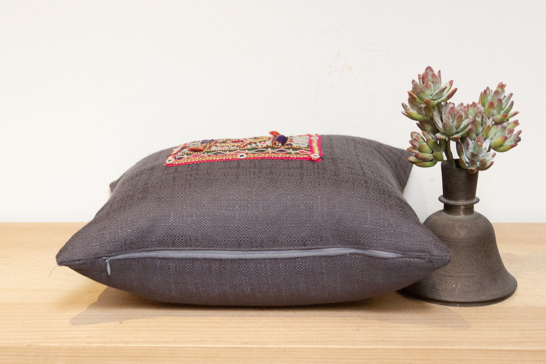 Sriha Antique Tapestry Linen Pillow