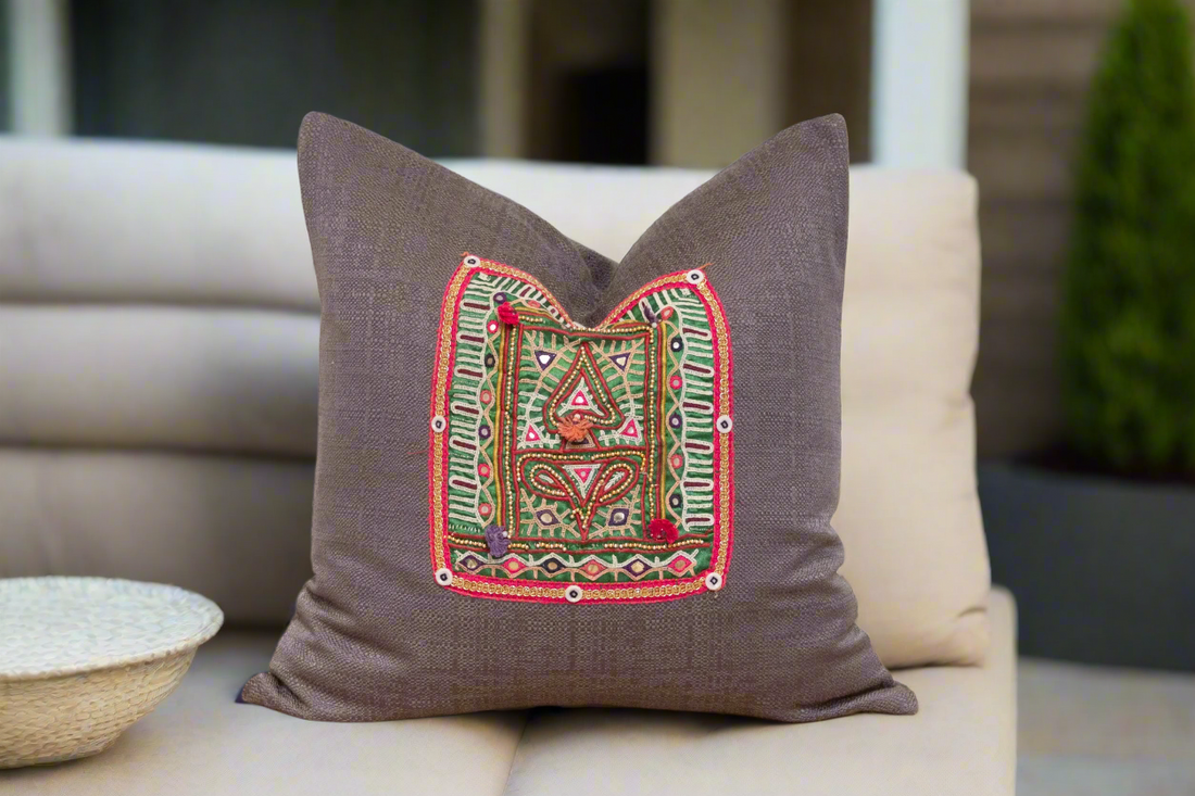 Suma Antique Tapestry Linen Pillow