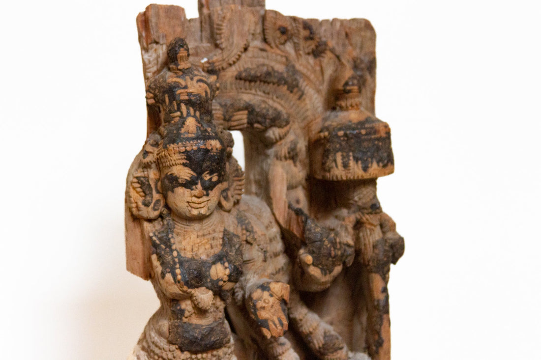 Ancient Indian Temple Parvati Carving