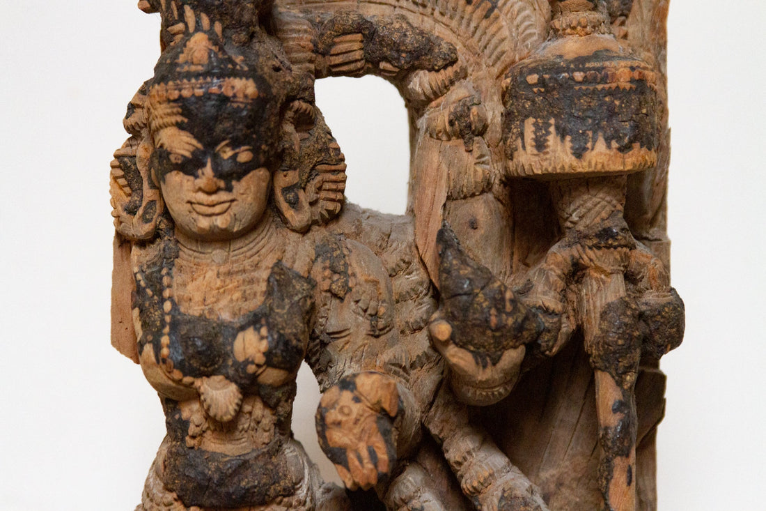 Ancient Indian Temple Parvati Carving