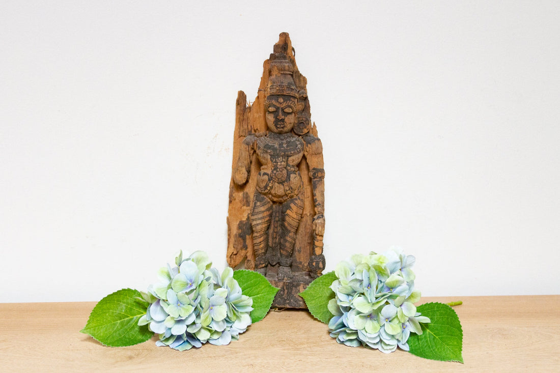 18th Century Carved Indian Statue