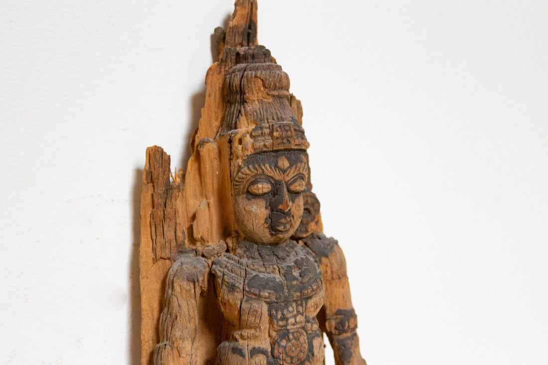 18th Century Carved Indian Statue