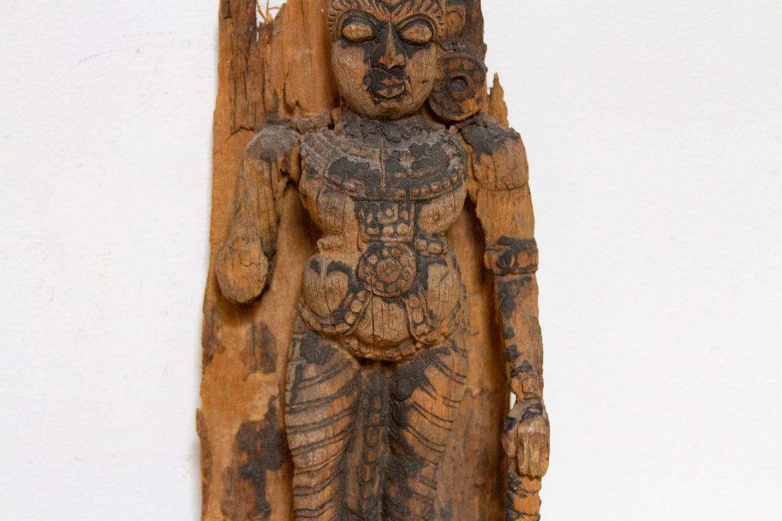 18th Century Carved Indian Statue