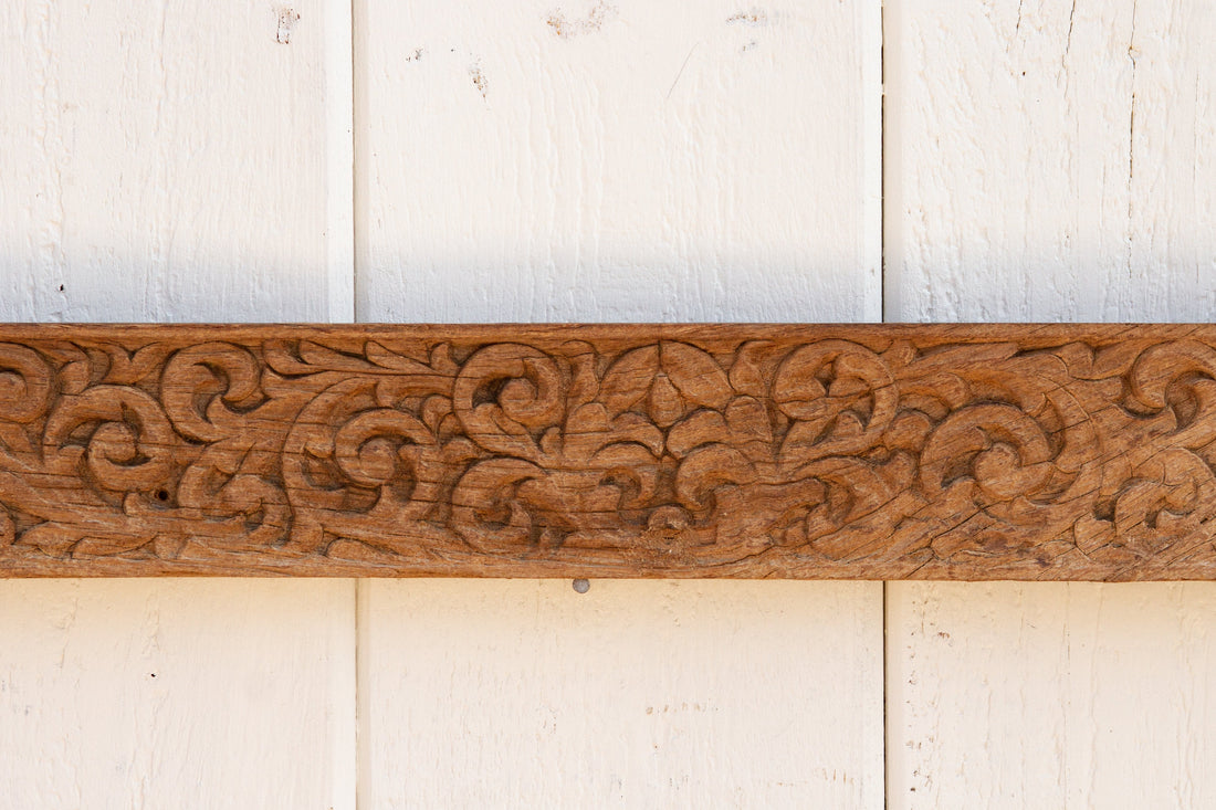 18th Century Oxidized Teak Carving