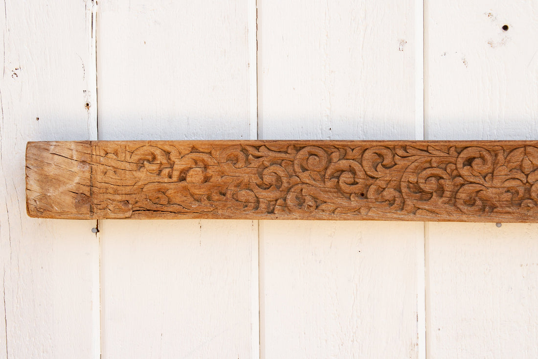 18th Century Oxidized Teak Carving
