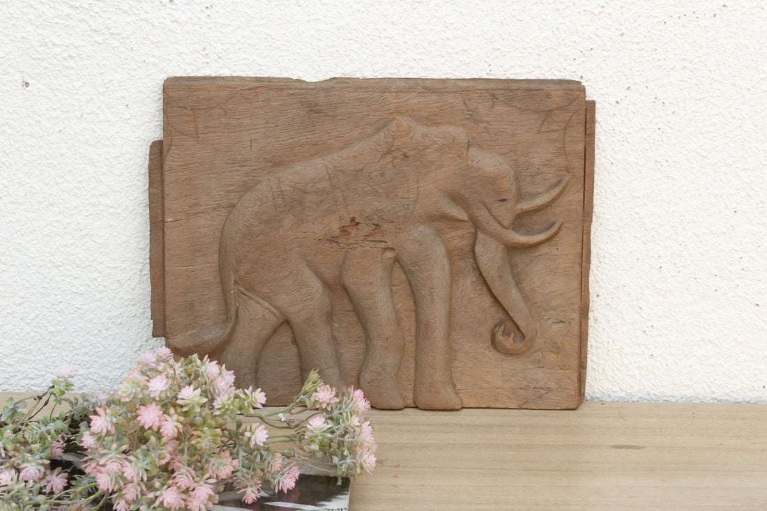 Oxidized Gray Elephant Teak Panel