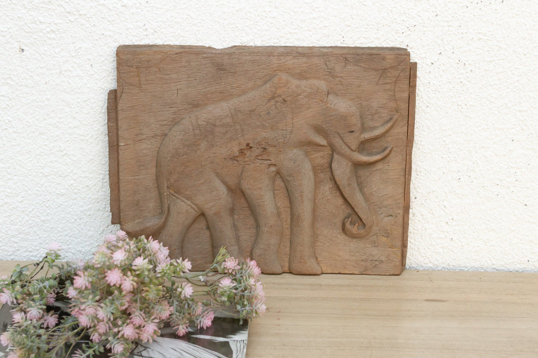Oxidized Gray Elephant Teak Panel
