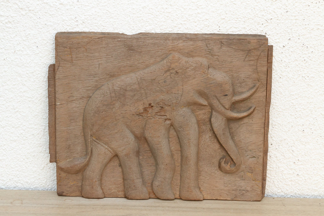 Oxidized Gray Elephant Teak Panel