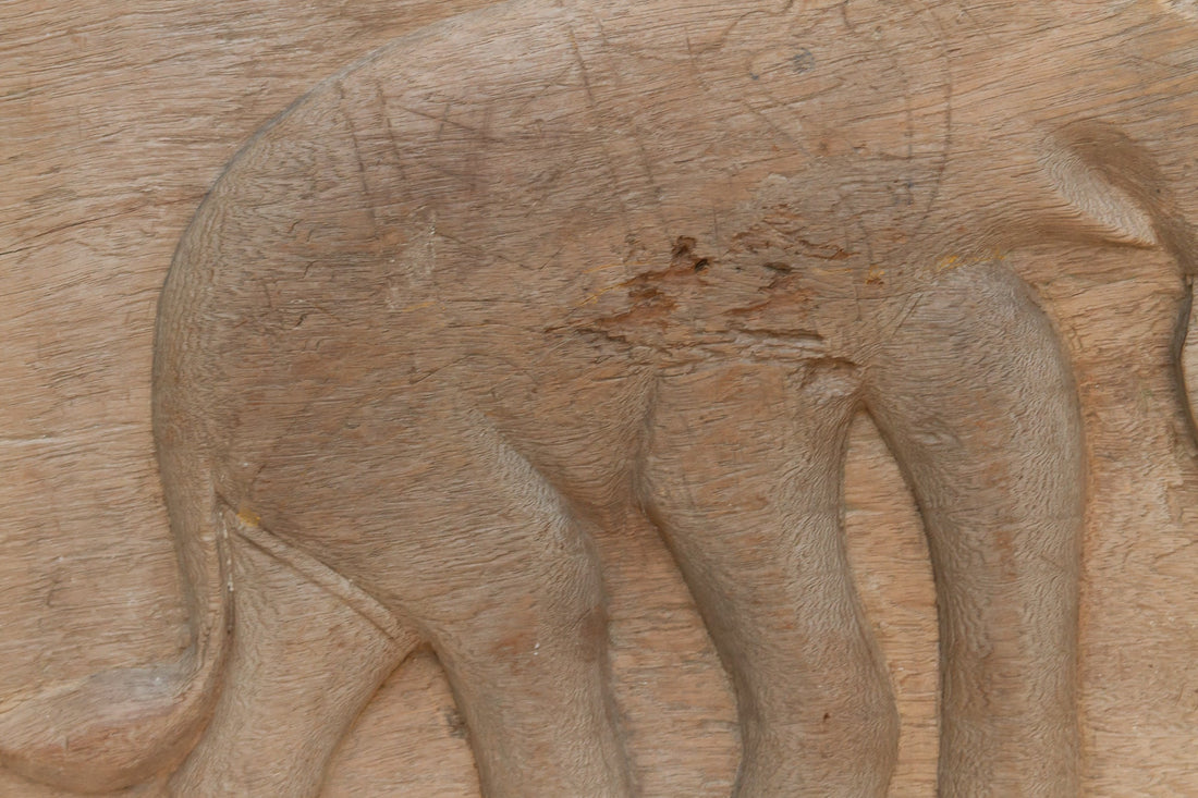 Oxidized Gray Elephant Teak Panel