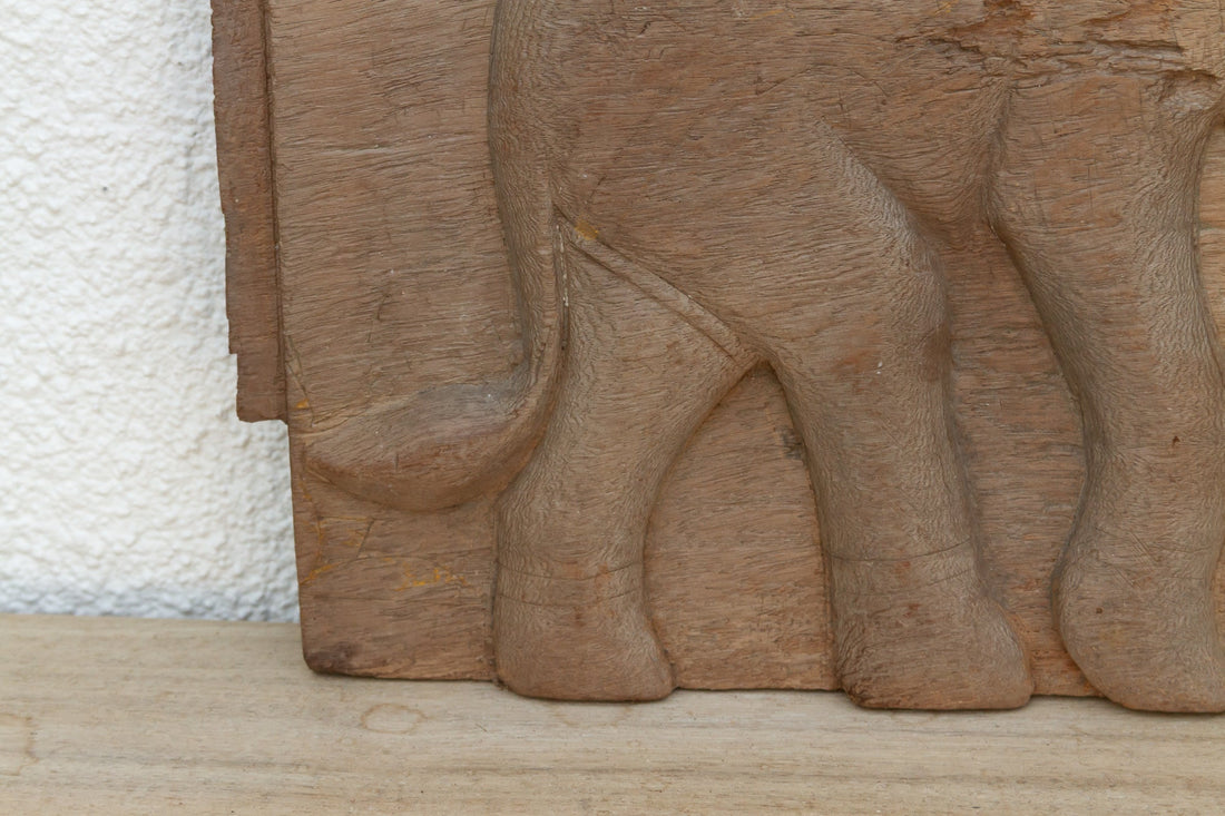 Oxidized Gray Elephant Teak Panel