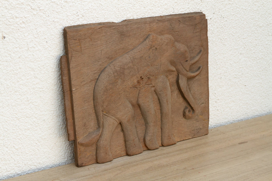 Oxidized Gray Elephant Teak Panel