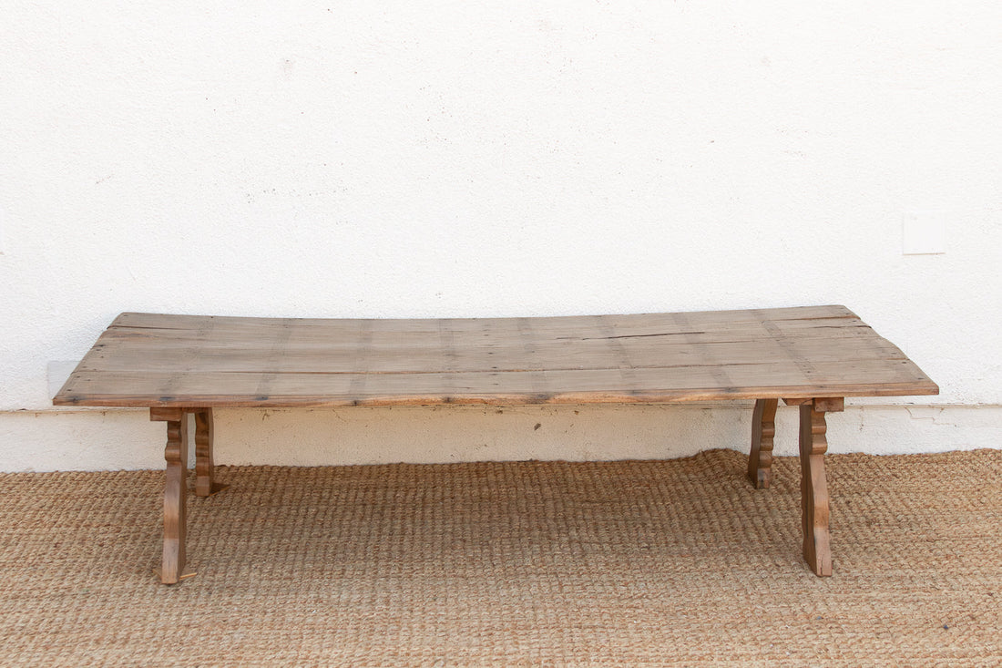 74" Long Antique Heritage Teak Coffee Table