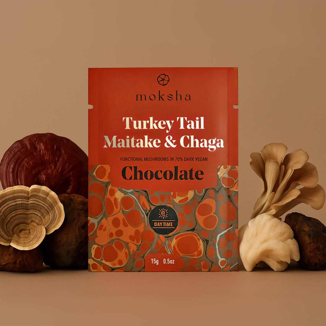 Daytime Immunity Mushroom Chocolates with Turkey Tail, Maitake, & Chaga
