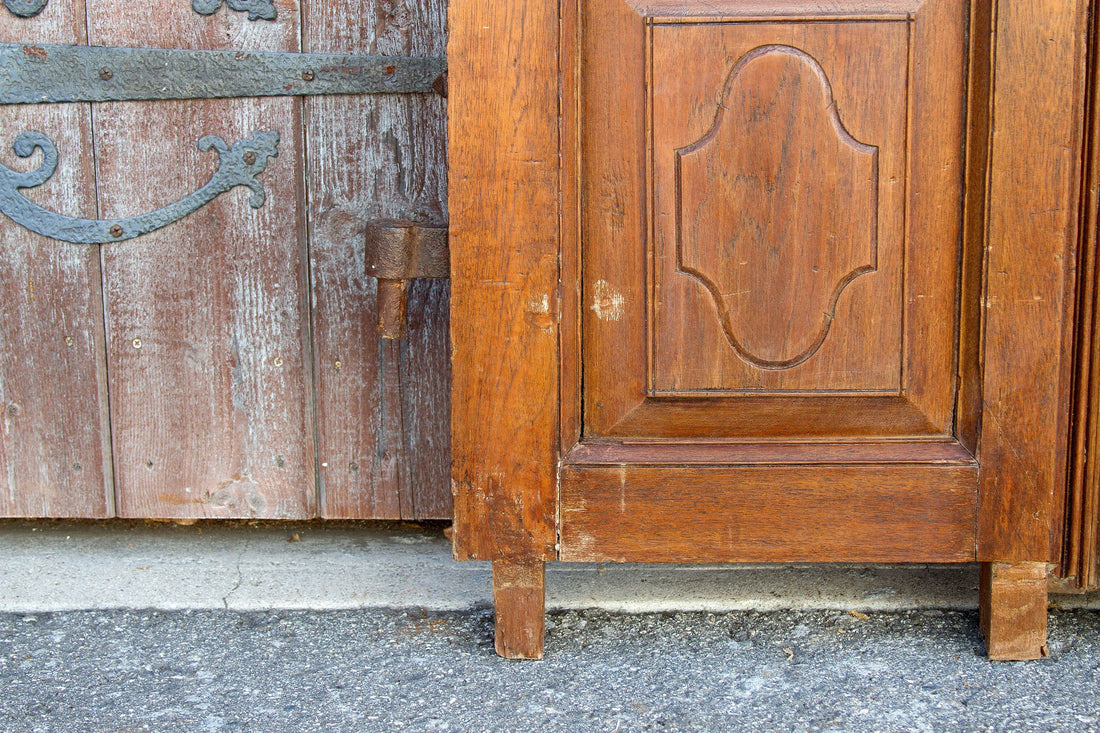 Antique Teak Indo-Portguese Carved Doors
