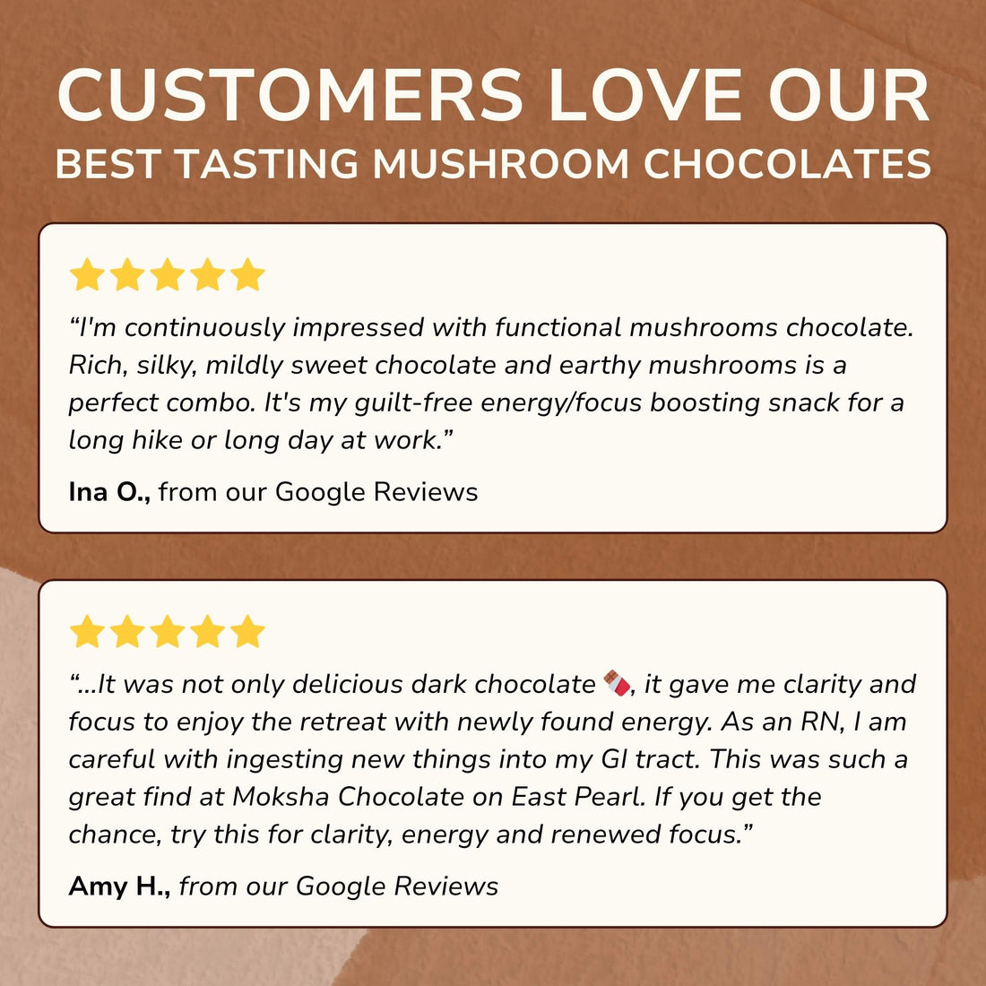 Daytime Immunity Mushroom Chocolates with Turkey Tail, Maitake, & Chaga