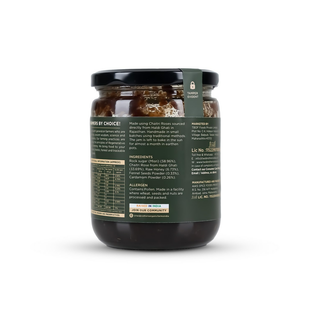 Two Brothers Organic Farms - Natural Gulkand