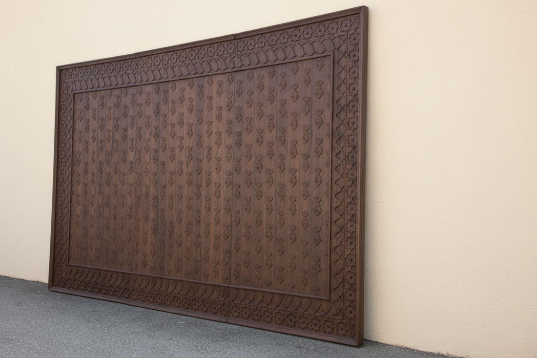 The Artisan Canvas, Custom Hand-Carved Teak Paneling – Made to order only, Not in stock