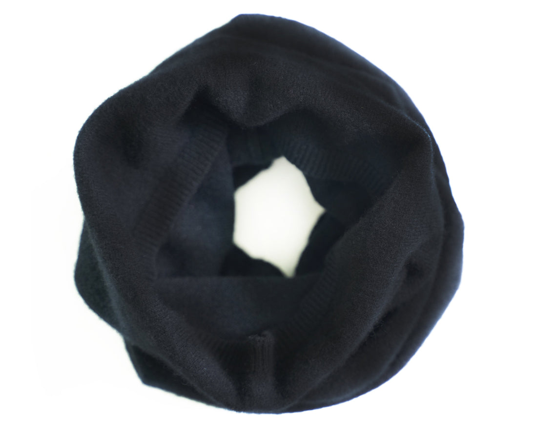 tittimitti® 100% Cashmere Knitted Neck Gaiter Warmer Loop Scarf for Men and Women
